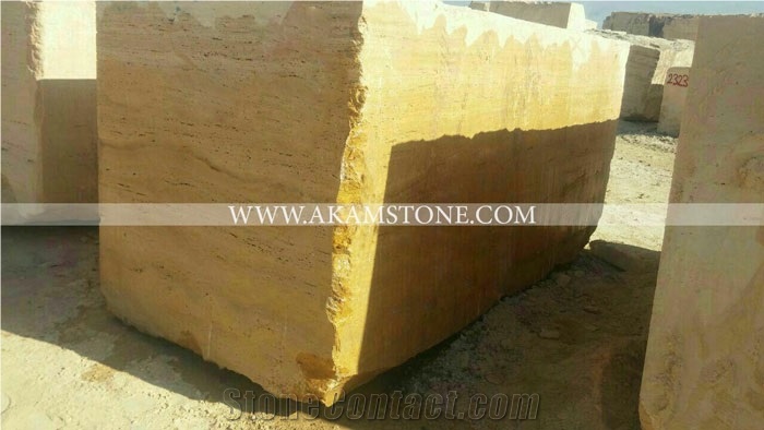 Yellow Travertine Blocks