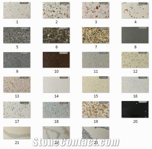 White Artificial Quartz Countertop, Vanity Top