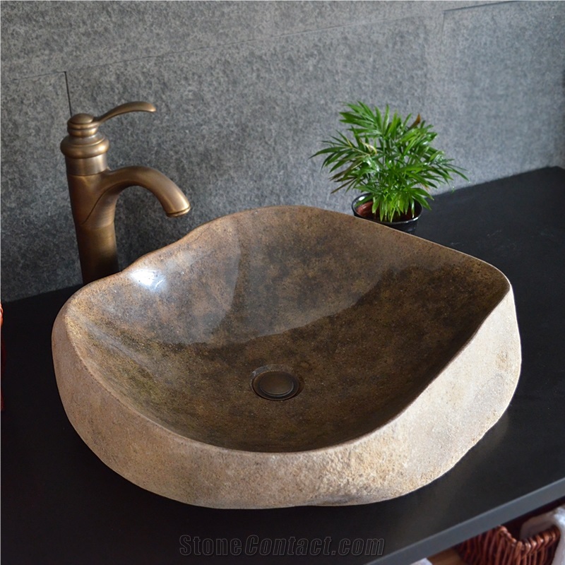 Antique Stone Basin,Irregular Sink,Natural Stone Basin, Kitchen Sinks, Bathroom Sinks, Wash Bowls,China Hand Made Bathroom Washing Basin,Counter Top and Vanity Top Sink, Own Factory with Ce