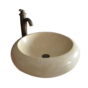 Botticino Classico Beige Marble Round Basin,Natural Stone Basin, Kitchen Sinks, Bathroom Sinks, Wash Bowls,China Hand Made Bathroom Washing Basin,Counter Top and Vanity Top Sink, Own Factory with Ce