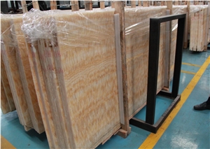 China Honey Onyx Yellow Golden Onyx A Grade Polisehd Slab