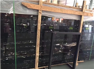 China Nero Portoro Marble,Silver White Dragon Marble,Silver Portoro Marble,Silver White Marble,In China Stone