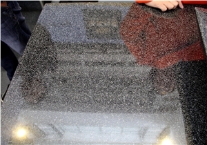 China Pearl Black Granite Black Rain For Floor Tile Use