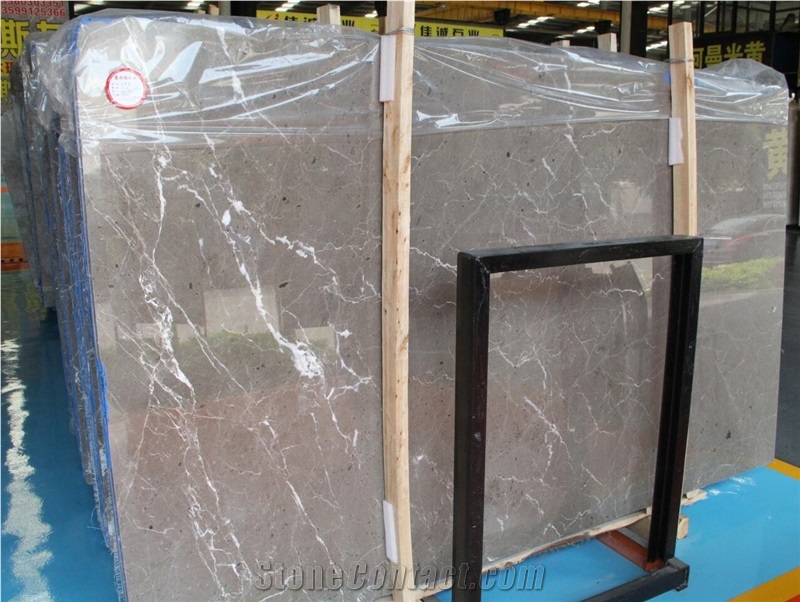 Dior Grey Marble Polished Slab For Project Tile Flooring