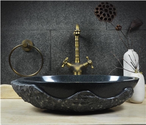 G654 Middle Grey Granite Round Vessel Basin