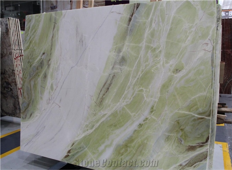 Green Onyx in China Market,Tile and Slab,Wall Cladding,A Grade Natural Stone,Own Factory and Quarry Owner with Ce Certificate,Big Gang Saw Slab in Large Stock and Cheap Price,Floor