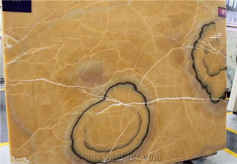 Iran Orange Onyx Bojnord Onice Nuvolato Extra Big Slab Tile