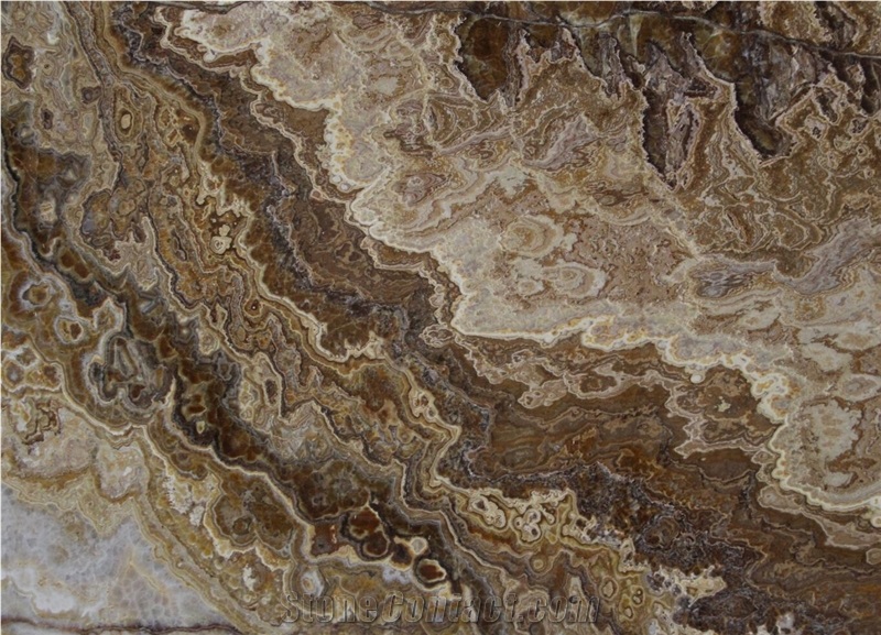 Iran Walnut Onyx Tra-Onyx Noche Brown Onix For Wall Floor