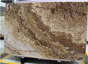 Iran Walnut Onyx Tra-Onyx Noche Brown Onix For Wall Floor