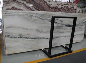 Jade Landscape Marble Royal Jasper White Slab For Floor Tile