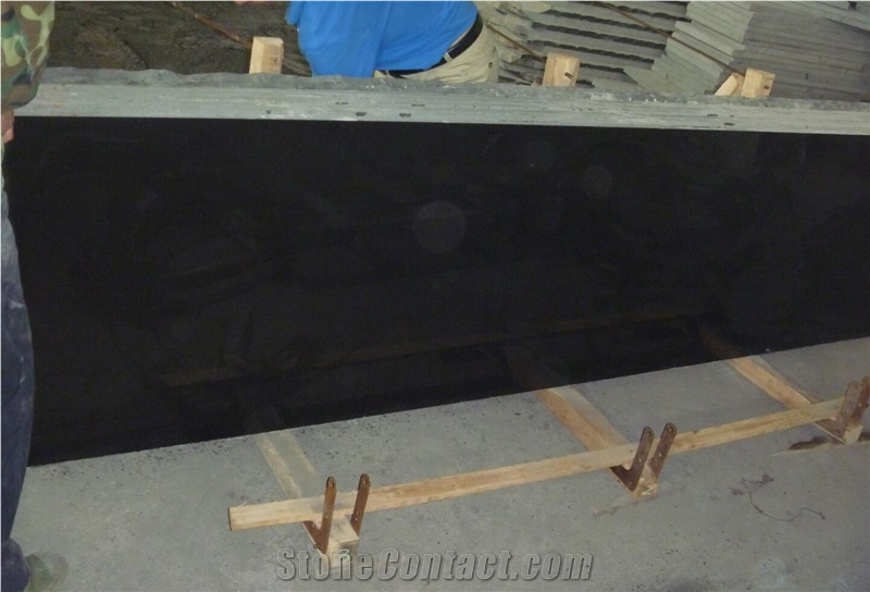 Mongolia Black Megu Black Basalt Slab Tile