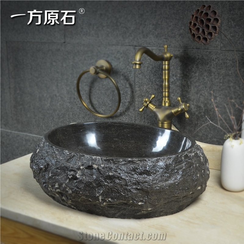 Natural Granite Sinks,Polished Granite Basins,Round Vessel Bowls Sinks,Bathroom Basin,Solid Surface Basain