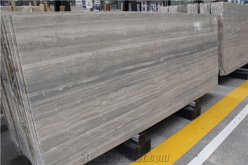 Ocean Blue Travertine  Travertino Romano Ocean Silver Slab
