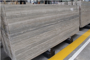 Ocean Blue Travertine  Travertino Romano Ocean Silver Slab