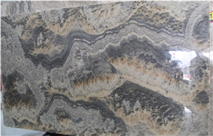 Painting Cloudy Storm Onyx Mexican Grey Bookmatched Slab