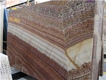 Rojo Vulcano Onix Red Onice Rosso Onyx Bookmatched Slab Tile