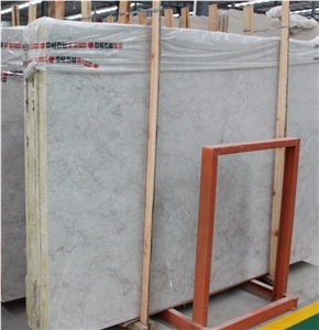 Turkey Shell Beige Marble Standard Slabs For Living Room Use