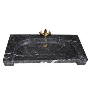 Turkey Grey Marble Rectangle Basin,Natural Stone Basin, Kitchen Sinks, Bathroom Sinks, Wash Bowls,China Hand Made Bathroom Washing Basin,Counter Top and Vanity Top Sink, Own Factory with Ce