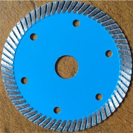 Wide Narrow Teeth Turbo Blades for Granite and Concrete