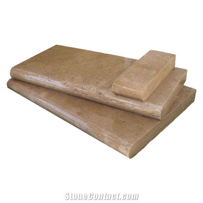 Tuscany Chocolate Travertine Pool Coping