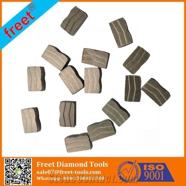 M Sharp Granite Sandstone Stone Cutting Tools Diamond Segment, Freet M Shape Diamond Segment