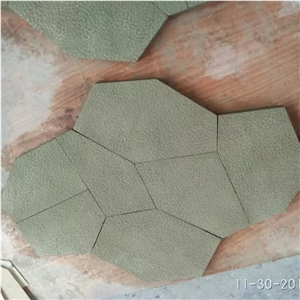 Beige Sandstone Broken Stone Irregular Flagstones Stone for Floor and Walls