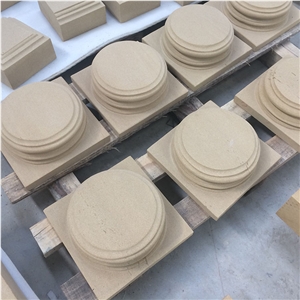 Beige Sandstone Caps Stone Quoin
