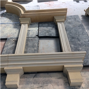 Beige Window Sill Sandstone Door Frame Sandstone Door Surround Beige Sandstone Door Arch