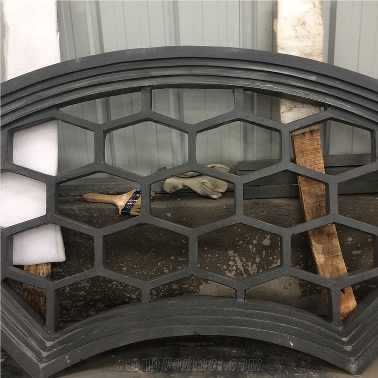 Black Sandstone Relief for Walls Sandstone Window Decor