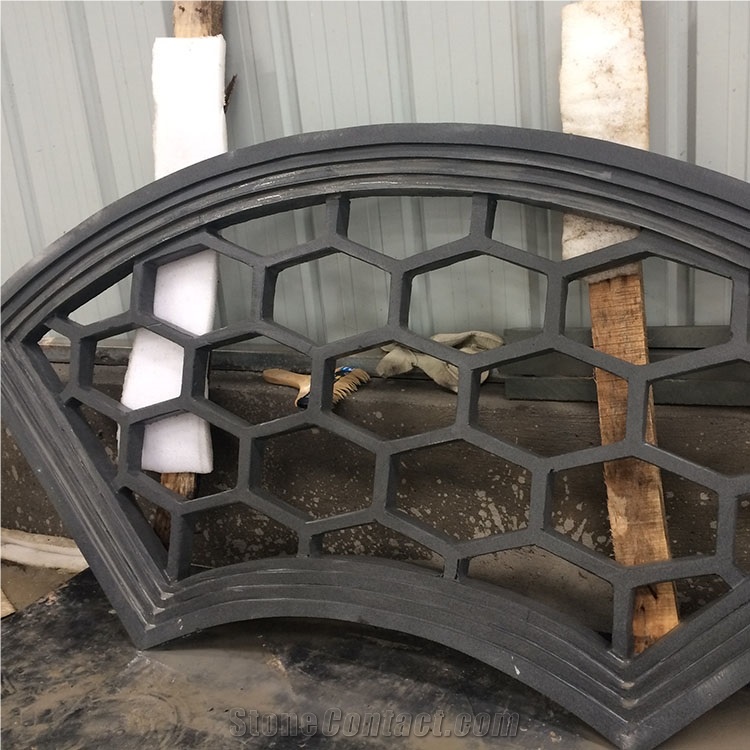 Black Sandstone Relief for Walls Sandstone Window Decor