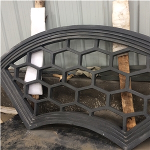Black Sandstone Relief for Walls Sandstone Window Decor