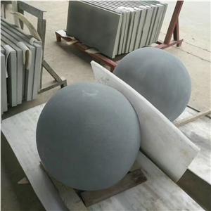 Grey Sandstone Sculptured Round Ball