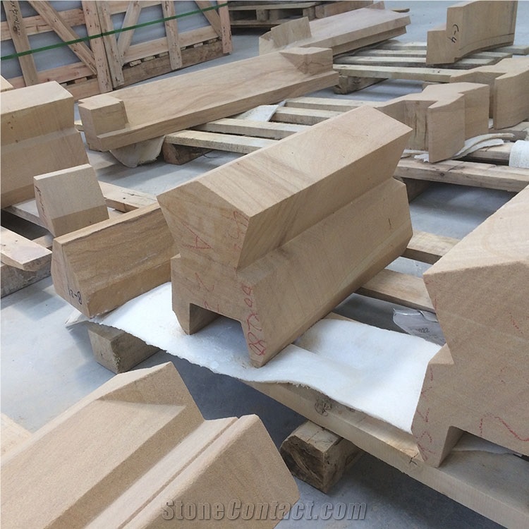 Sichuan Yellow Wood Sandstone Sculpture Stone Quoin for Building