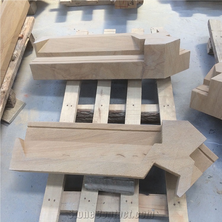 Sichuan Yellow Wood Sandstone Sculpture Stone Quoin for Building