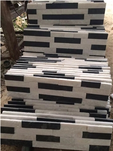 Multicolor Quartzite Veneer Stone Natural Cap Stone Wall Cladding Stone