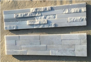Natural White Quartzite Wall Cladding Cultured Stone