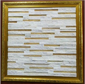 Natural White Quartzite Wall Cladding Cultured Stone