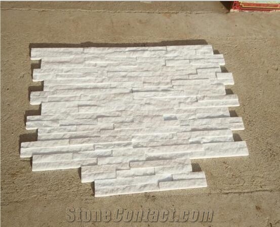 Natural White Quartzite Wall Cladding Cultured Stone