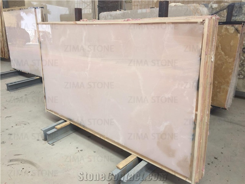 Rose White Onyx, Iran Pink Onyx Block