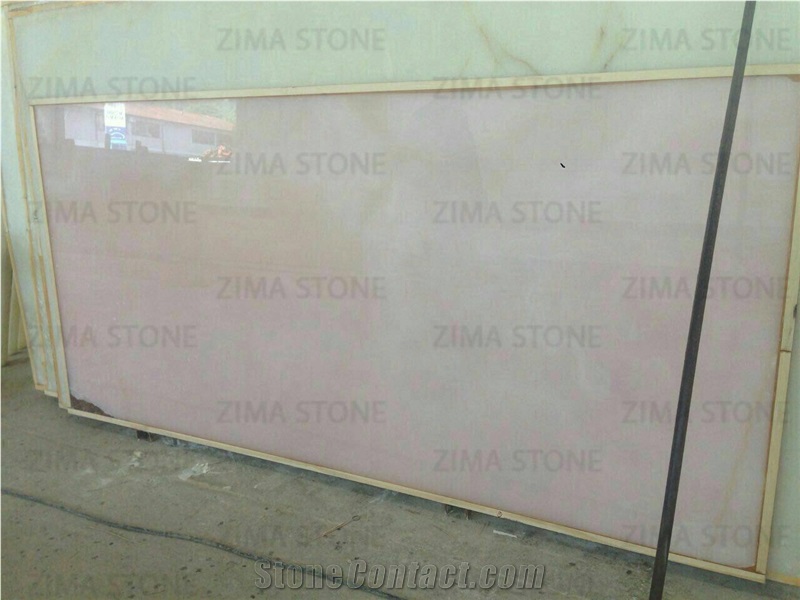 Rose White Onyx, Iran Pink Onyx Block