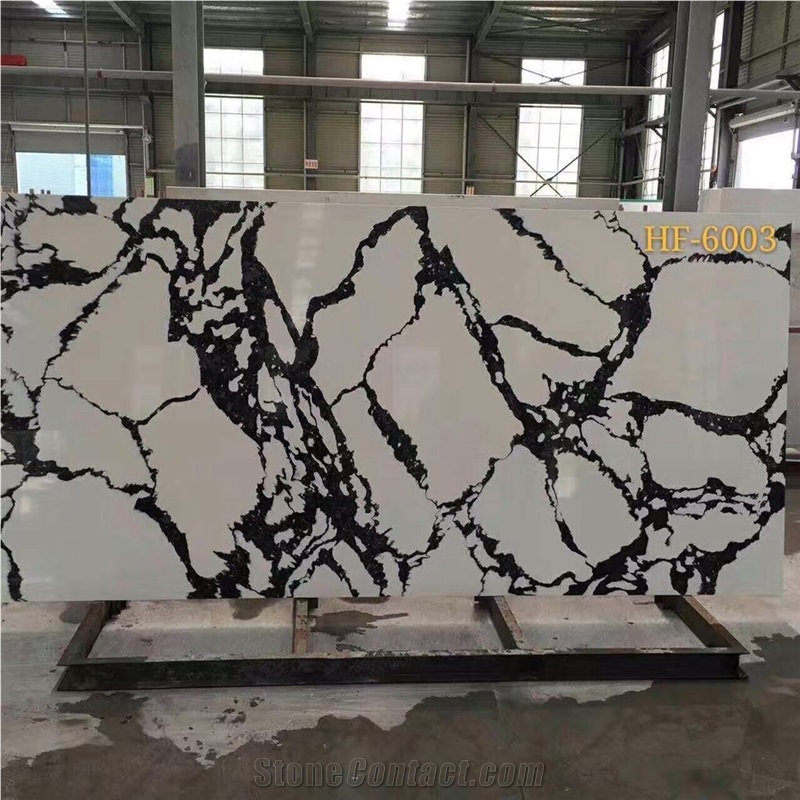 Black Quartz Stone Slabs & Tiles, Solid Surface Engineered Stone