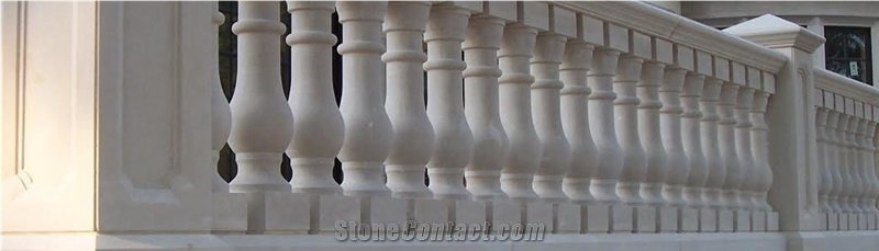 Limestone Balusters, Railing Capital-Stoneworks