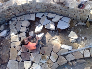 Granite Boulder Flagging up to 200mm Thick Stones.