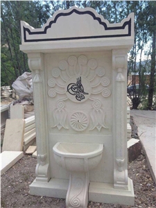 Bayburt Tasi - Bayburt Stone - Bayburt Tuff Stone Hand Carved Fountain