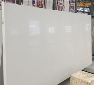 Artificial Pure White Quartz Slab White Sparkle Quartz for Countertop Price