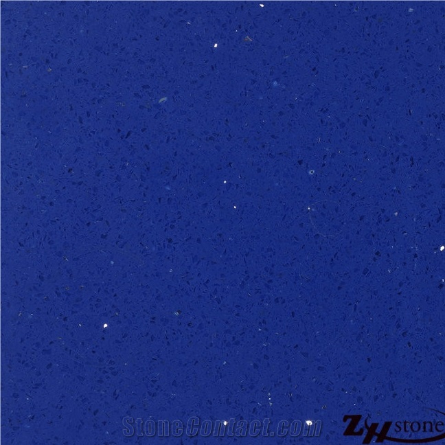 Good Quality Polished Spark Blue Zh170213-2quartz Stone Tiles/ Quartz Stone Slabs/ Engineered Stone/ Quartz Stone Floorting/ Engineered Stone Walling.