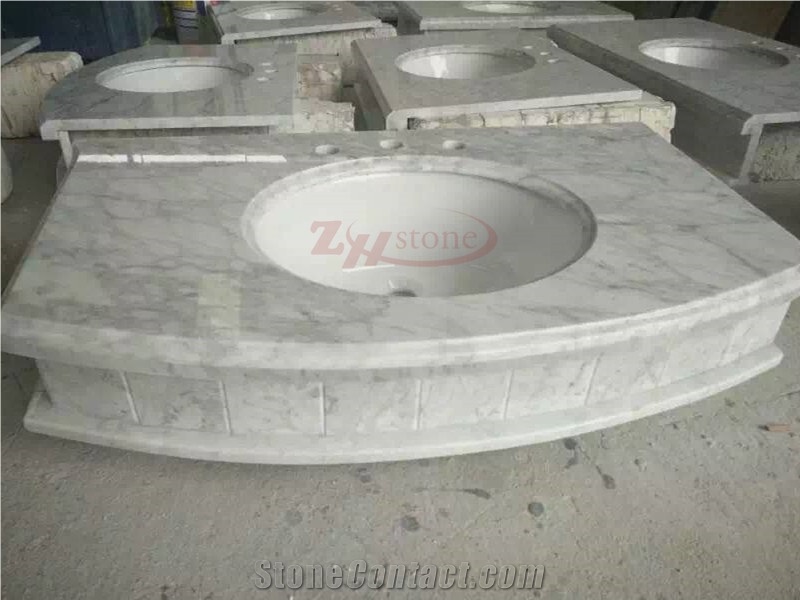 Guangxi White Marble Vanity Top for Hotel
