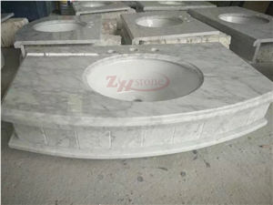 Guangxi White Marble Vanity Top for Hotel