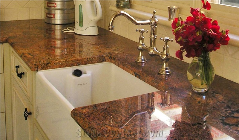 Juparana Florentina Dark Granite Countertop