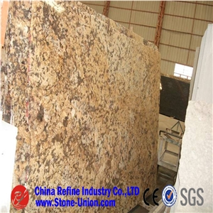 Crystal Yellow Granite,G2202,G741 Granite,Jilin Yellow,Yellow Of Colored Crystal,Caijing Yellow,Caijing Gold Granite, Yellow Granite for Countertops, Exterior - Interior Wall